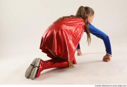 VIKY SUPERGIRL KNEELING POSE 2